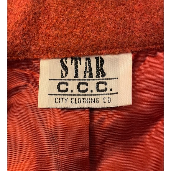 Star CCC Vintage 90's/Y2K Rust Blazer Jacket - Sz L - Picture 11 of 12